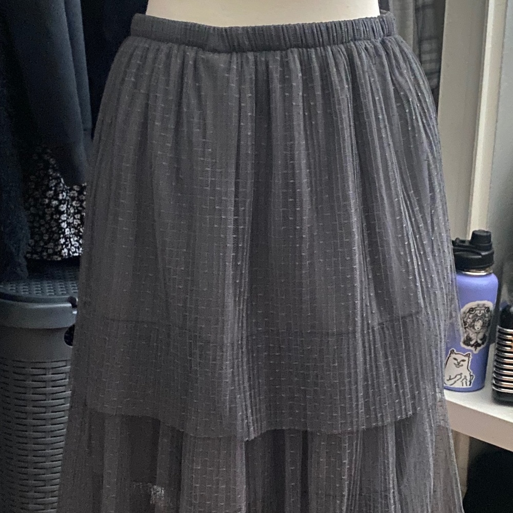 Gray Layered Skirt Size Medium